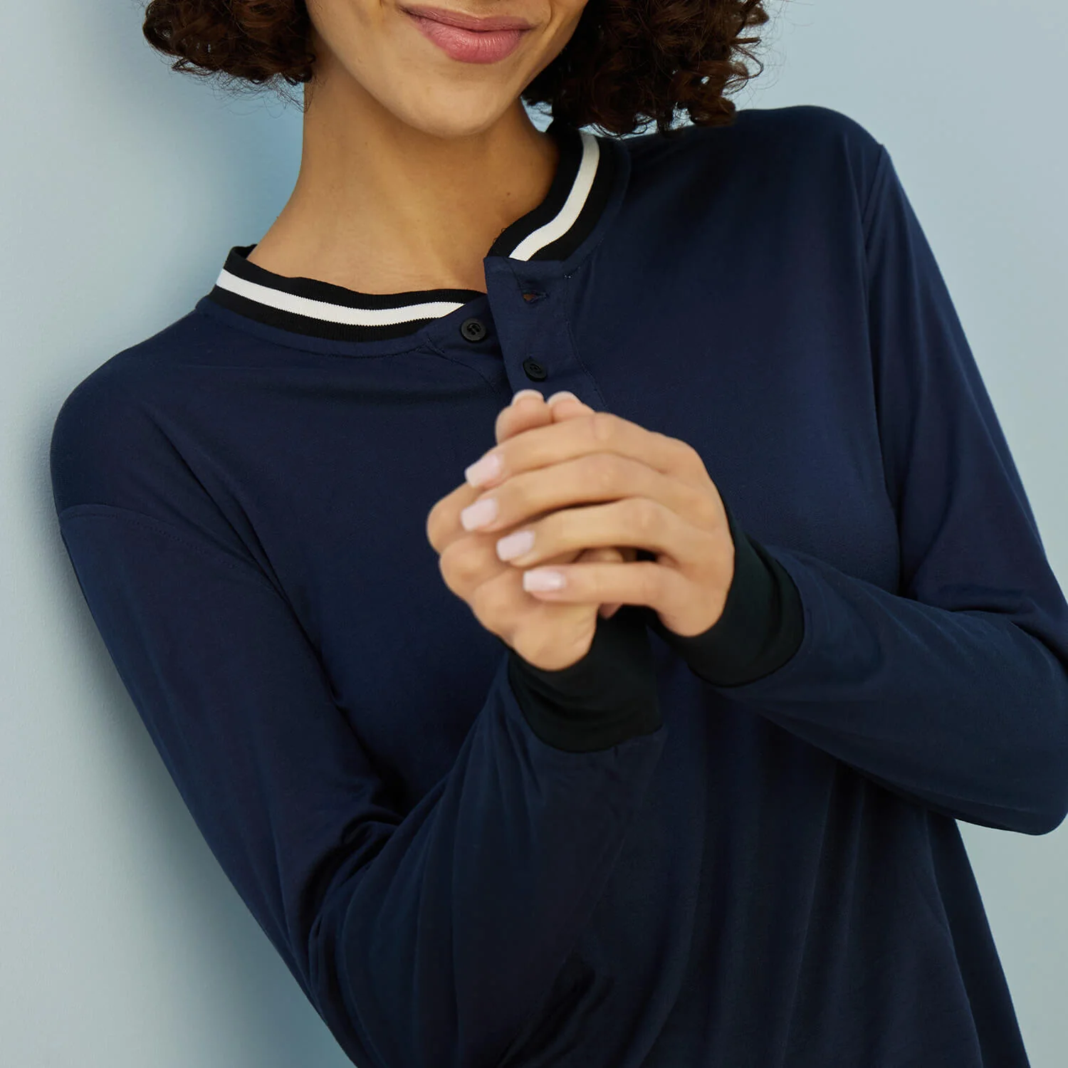 Navy/Black Pajambys Top - Image 4