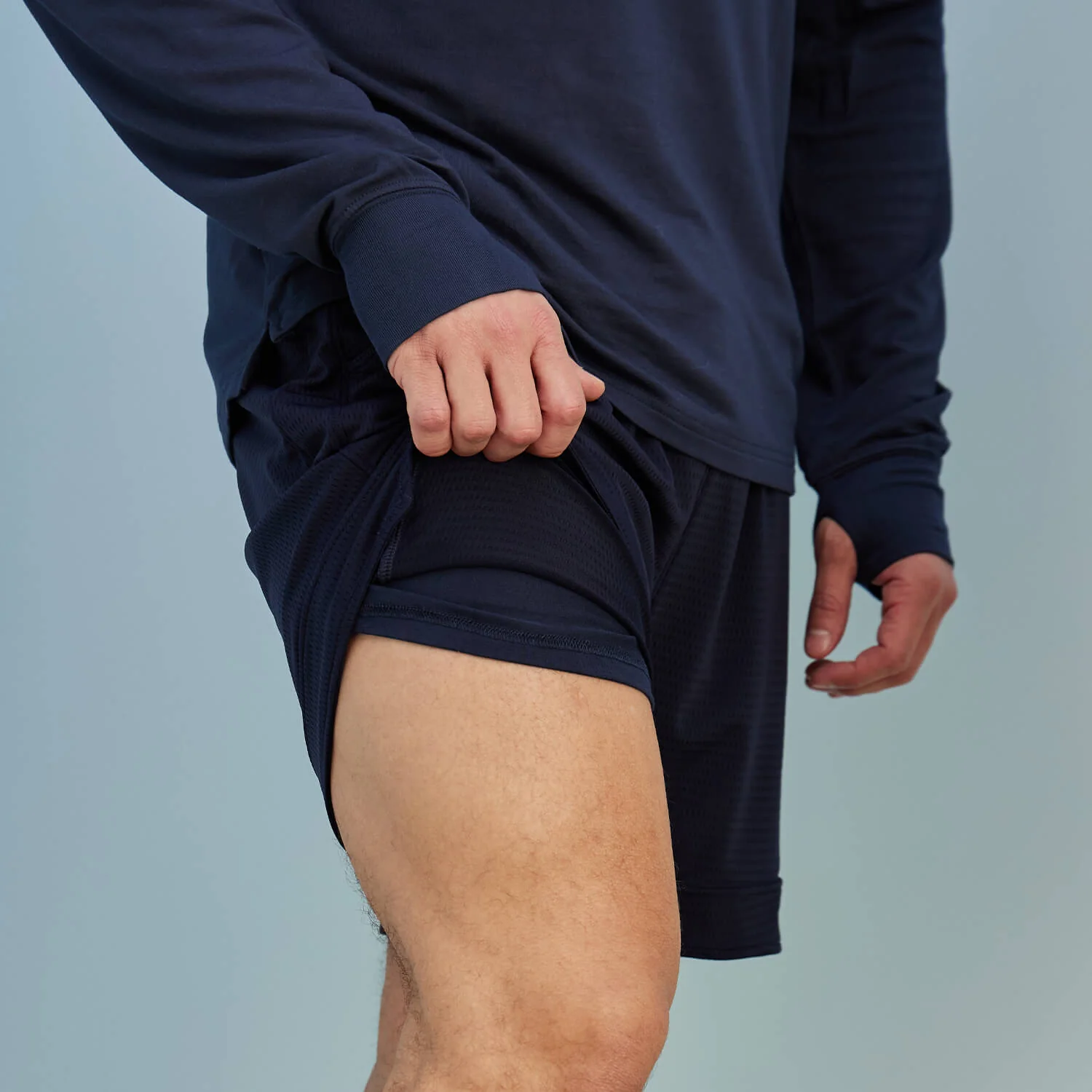 Navy SoftStretch Jambys Basketball Shorts - Image 10